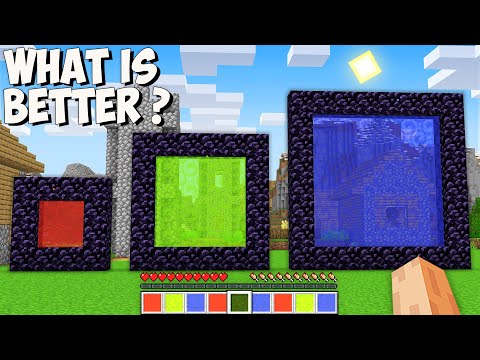 Which SECRET PORTAL is BETTER in Minecraft? I found RARE NEW PORTAL!