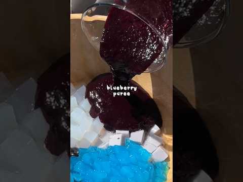 Making Blueberry Sago 🫐