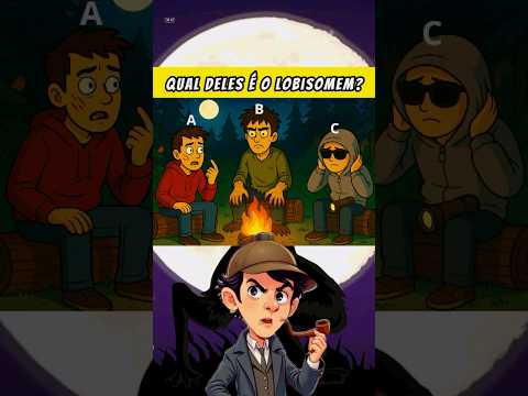 Qual deles é o lobisomem? #quiz #quiztime #adivinhe #animação #charada #enigma