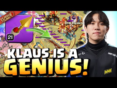 Klaus uses ROCKET SPEAR TRICK for INSANE VALUE! Clash of Clans