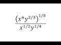 Simplifying Exponents and Fractions