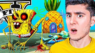 NUNCA VISITES la CASA de BOB ESPONJA en GTA 5! 🧽🏠