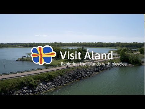 Sami Laitinen exploring the Åland Islands with bicycles