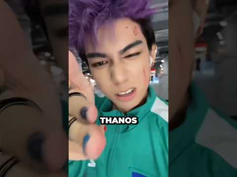 Este Fan Del Juego Del Calamar Conocio A Thanos En La Vida Real!!