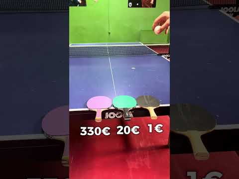 330€ Vs 20€ Vs 1€ Ping Pong color Racket 🏓 #joola