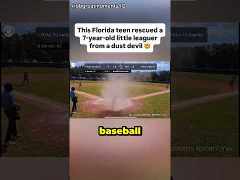A Small Tornado Came Out of Nowhere During a Baseball Game!