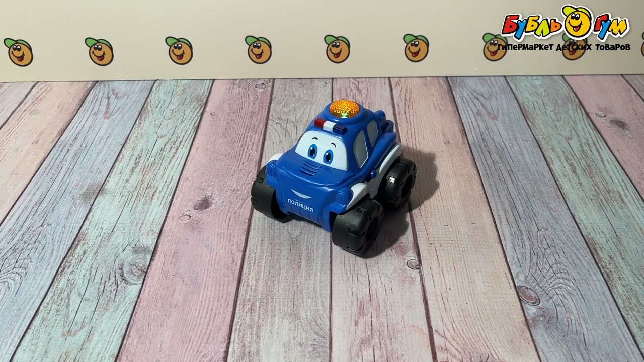 Игрушка музыкальная УМка Машинка полицейский - видео