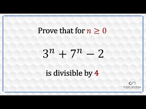 Prove 3^n + 7^n -2 is divisible by 4