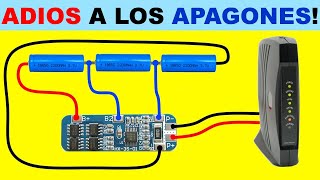 COMO HACER UN UPS PARA LOS CORTES DE LUZ! No te quedes sin WIFI!