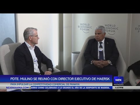 Presidente Mulino se reunió con director de Maersk para impulsar la competitividad comercial