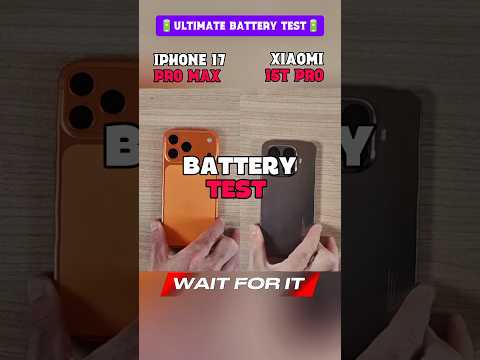 🔋⚡iPhone 17 Pro Max Vs Xiaomi 15T Pro - Real Battery Test🔋🎉!!