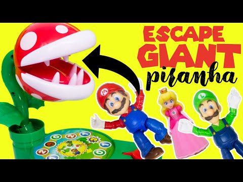 Super Mario Bros Movie Bowser Traps Peach! Escape GIANT Piranha Plant Game!