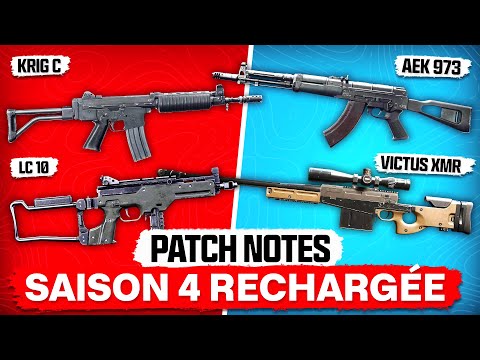 L'Énorme Patch D'Équilibrage de Warzone en Saison 4 Rechargée! (Nerf KRIG, Buffs Reclaimer/STG)