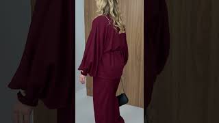 Vídeo adicional 6 do item Calça Isadora de Viscolinho com Elástico no Cós e Forro Interno – Leve e Confortável - Marsala