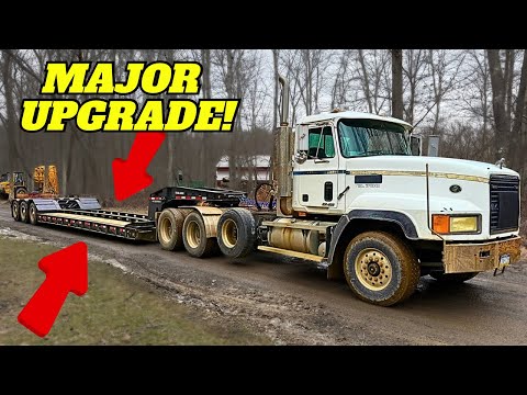 35 TON Lowboy Trailer gets Major Repairs! (Ready To Haul More Junk!!!)