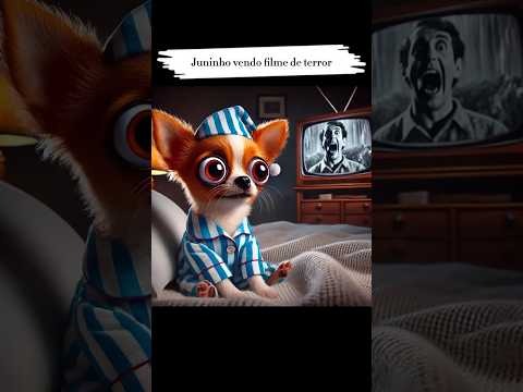 Juninho vendo filme de terror #memes #humor