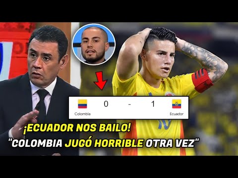 😫DESTROZADOS! PERIODISTAS COLOMBIANOS "EXPLOTAN" tras DERROTA ante ECUADOR 0-1