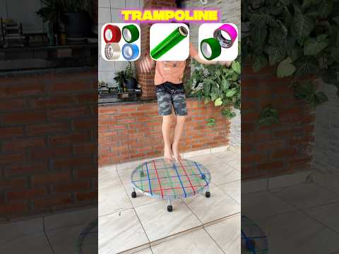O Davi testou o trampolim transparente?!😱 #shorts #challenge