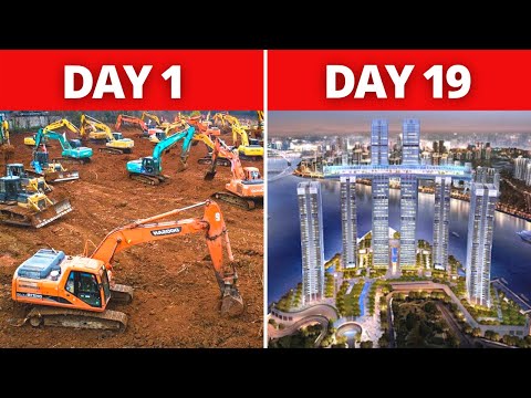 UNBELIEVABLE Mega Engineering, How China BUILDS So Fast, World Records Construction Speed