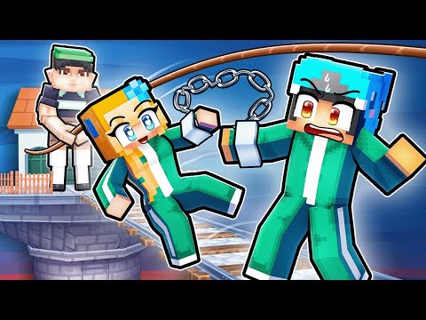 HANDCUFFED To My CRAZY FAN GIRL In Squid Game in Minecraft!