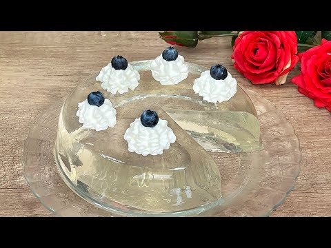 Glänzender transparenter Kuchen! Koreanischer Trend! Die Kinder sind begeistert!