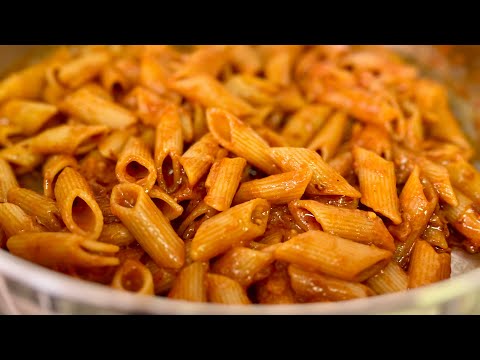 Easy Creamy Pasta Recipe Without Cream | Pasta in Red Sauce Easy Recipe