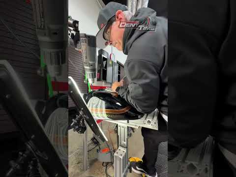 Epic Deep Dent Repair on a Harley Gas Tank!: Behind the Scenes #paintlessdentrepair