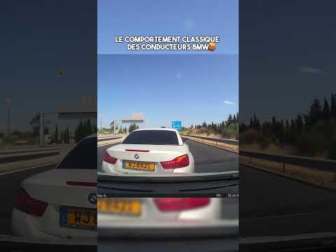 Le comportement classique des conducteurs BMW !  #dashcam #france #route #voiture