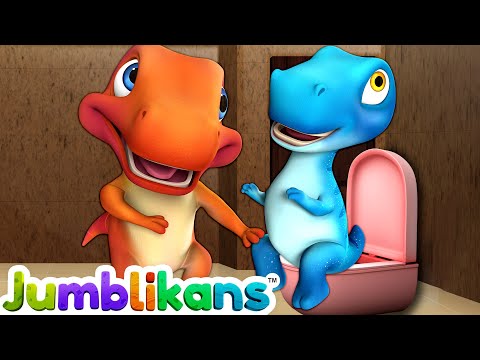 Potty Song with Jumblikans Dinosaurs - ChuChuTV Toddler Learning Videos