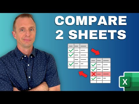 Compare 2 Excel Sheets (Easy Bank Reconciliation)