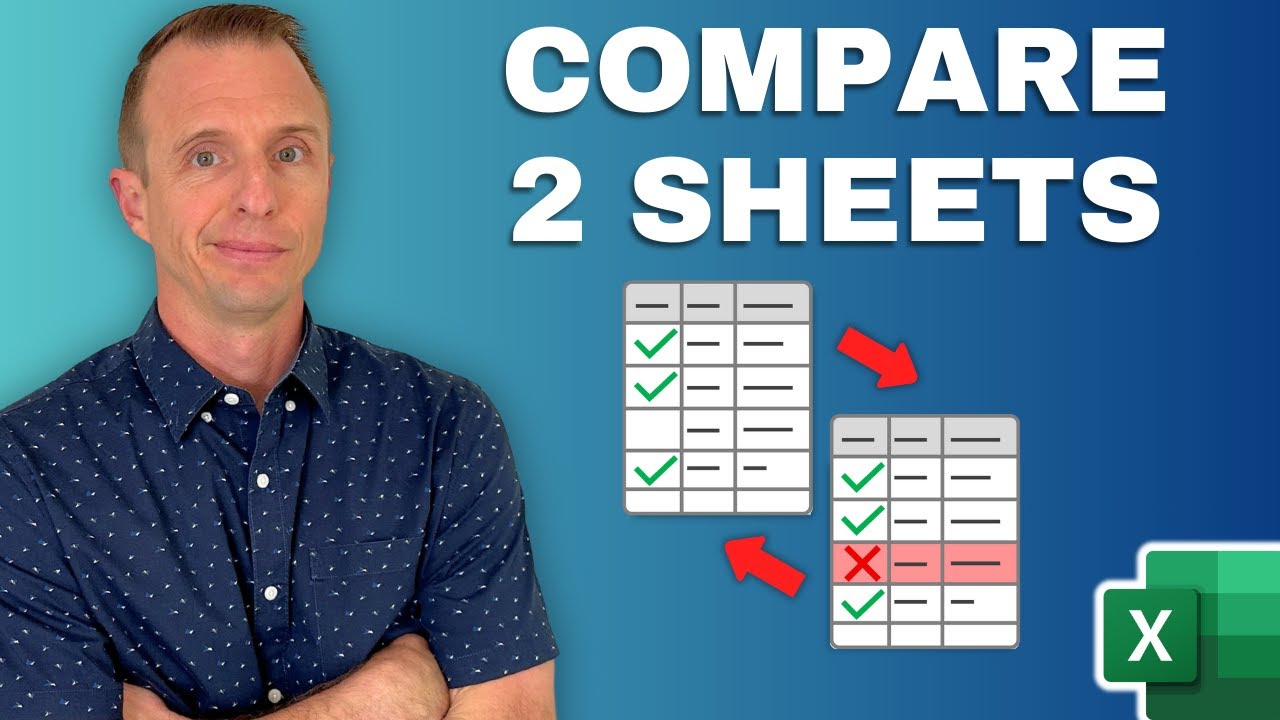 Compare 2 Excel Sheets (Easy Bank Reconciliation)