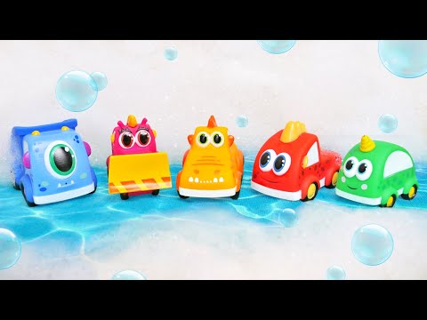 Песенки Машинки Мокас - БАССЕЙН - Музыкальные видео для малышей - Сборник