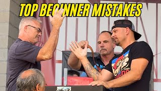 Top Mistakes made by Novice Armwrestlers in Competition