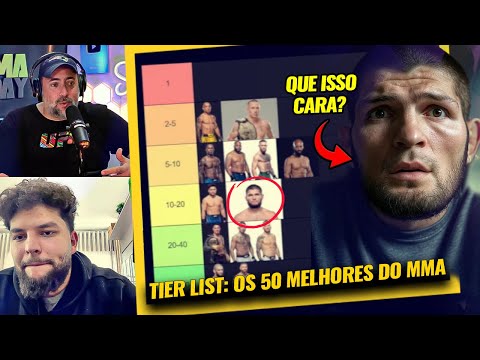 TIER LIST: OS 50 MELHORES DA HISTORIA DO MMA  🤫