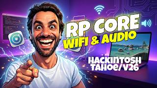 Como ativar WiFi (BCM/INTEL) & Áudio | macOS Tahoe do seu Hackintosh | Adeus OCLP | RP CORE na área