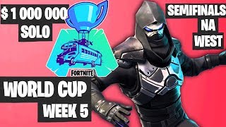 Fortnite Tournament Update Videos Infinitube - fortnite world cup week 5 highlights semifinal na west solo fortnite tournament 2019