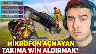MİKROFON AÇMAYAN TAKIMI YÖNETİP WİN ALDIRMAK! (FATİH LİGİ) PUBG MOBILE