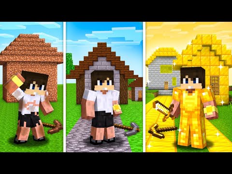 HÁZAT FEJLESZTETTEM FÖLDBŐL MILLIOMOSSÁ A MINECRAFTBAN!