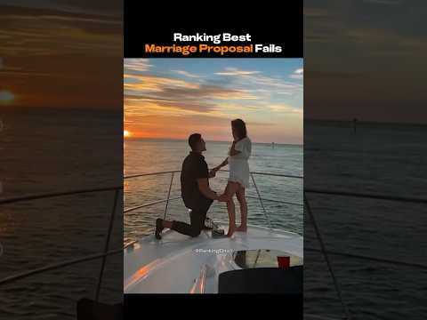 Ranking Best Marriage Proposal Fails #shorts #ranking
