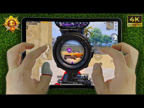 HANDCAM 1v4 😱 iPad Pro M2 PUBG Mobile Gameplay 🔥 120FPS + Smooth + FULL GYRO