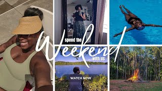 VLOG: Learning to Swim at 40..👙 Storm Damage, LIGHT PARTY, Family Fun, etc. | Kie RaShon
