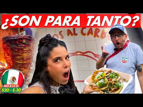 🇪🇸 ESPAÑOLES PROBANDO las TAQUERÍAS MÁS VIRALES de CIUDAD de MÉXICO 🇲🇽