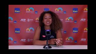 Naomi Osaka Press Conference after loss to Maria Sakkari in 2021 Miami QF