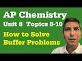 Buffer Solutions and Their Properties