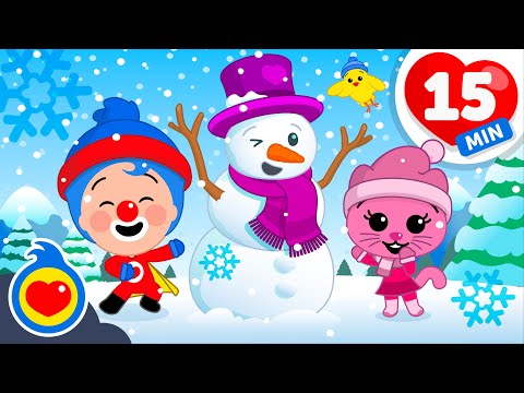 Fun in the Snow! ☃️❄️ Get Outside and Play | Nursery Rhymes for Kids ♫ Plim Plim - The Kindness Hero