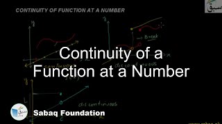 Continuity of a Function at a Number