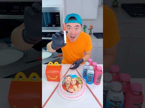 McDonald's vs MrBeast cake ice cream challenge!🍨 #funny by Ethan Funny Family