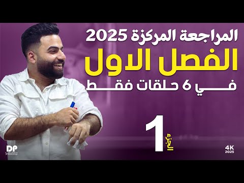 رياضيات السادس العلمي || المراجعة المركزة || الفصل الاول || محاضرة 1 ~ 2025