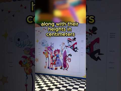 How TALL are all of the Digital Circus Characters? Canon Heights REVEALED
