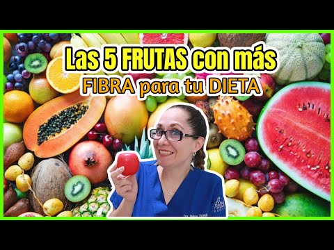 Las 5 FRUTAS con más FIBRA para tu DIETA /Dra. Melissa Tejeida